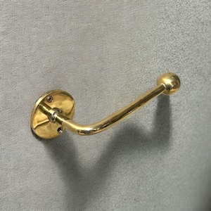 Solid Brass Toilet Paper Roll Holder - Unlacquered Brass Bathroom Hardware, Bathroom Accessory, toilet paper holder, Brass accessory