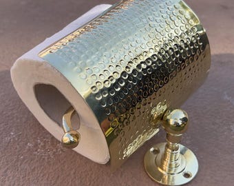 Solid Brass Toilet Paper Roll Holder – Unlacquered brass Bathroom Holders, Antique Powder Room , Brass Paper Holder, toilet roll holder