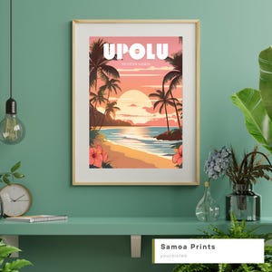 Upolu Paradise - Samoa Wall Art Printable | Digital Pacific Island Poster | Samoan Decor | Pacific Art Print Download |