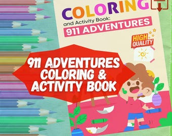 911 Abenteuer Mal- & Mitmachbuch | Feuerwehrmann Polizei Rettung Printables | Kinder Rettungsdienst Seiten