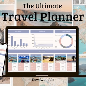 Travel Planner Google Sheets Travel Itinerary Digital Travel Budget Spreadsheet Road Trip Planner Vacation Holiday Organizer Packing List