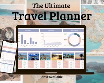 Ultimativer Reiseplaner: Google Sheets & Excel (Digitaler Download)