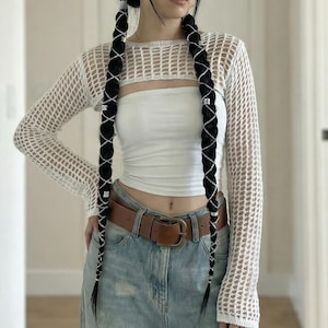 Long Hair  Clip in Braids with Charms, Metal Colorful Hair Extensions for Festival Look, Hair Charms , Synthetic Wig , Festival clip-in hair