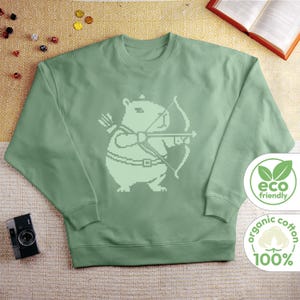 EU | Capybara Ranger Pulli Heavyweight Oversized Pullover | 100% Bio Baumwolle | 8 Farben | XS-3XL
