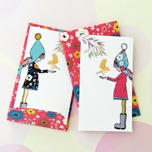 Size 3.5x2 inches, Mini Cards, Gift Enclosure Card, Mini Cards and Envelopes,  Set of 10