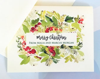 Personalized Christmas Card, Custom Holiday Card