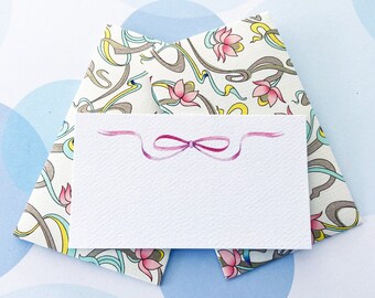 Size 3.5x2 inches, Mini Cards, Mini Envelopes, Gift Cards, Italian Paper - Set of 10