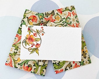 Size 3.5x2 inches, Mini Cards, Mini Envelopes, Gift Cards, Italian Paper - Set of 10