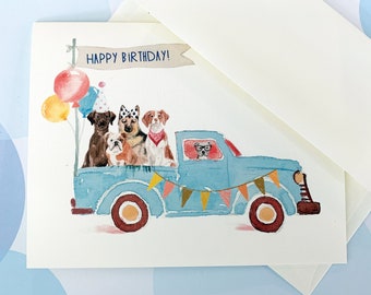 Birthday Card, Dog Birthday, Funny Birthday, Animal Birthday Card