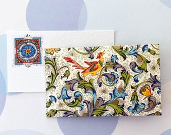 Size 3.5x2 inches, Mini Cards, Mini Envelopes, Gift Cards, Italian Paper - Set of 10