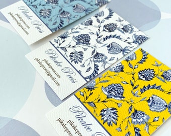 Personalized Business Calling Cards, Printed Cards, Toile Cards