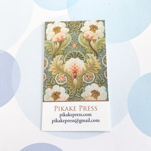 Personalized Business Card Calling Card Vintage Embroidery - Set of 50