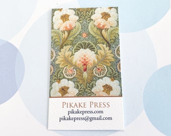 Personalized Business Card Calling Card Vintage Embroidery - Set of 50