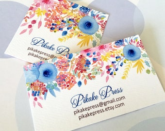 Personalized Business Cards, Calling Cards, Floral Cards