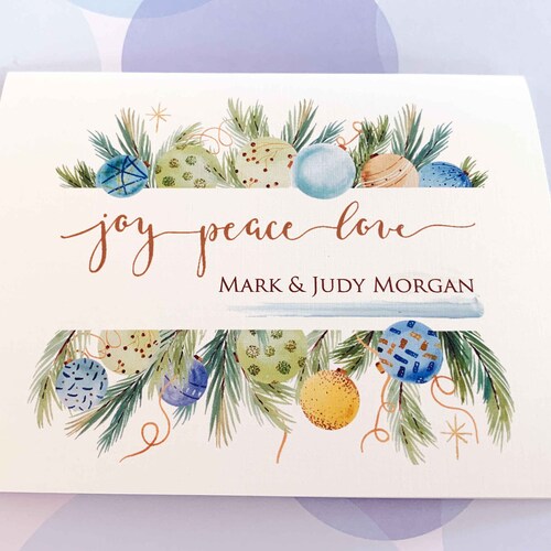 Personalized Christmas Card Custom Christmas Card Etsy