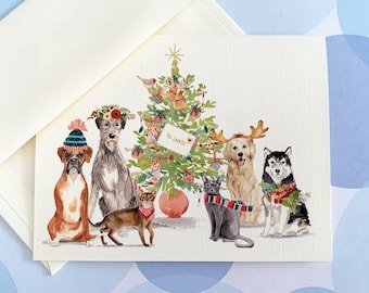 Christmas Cards, Holiday Cards, Pet Christmas Card