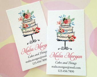 bakery business card etsy bakery business card