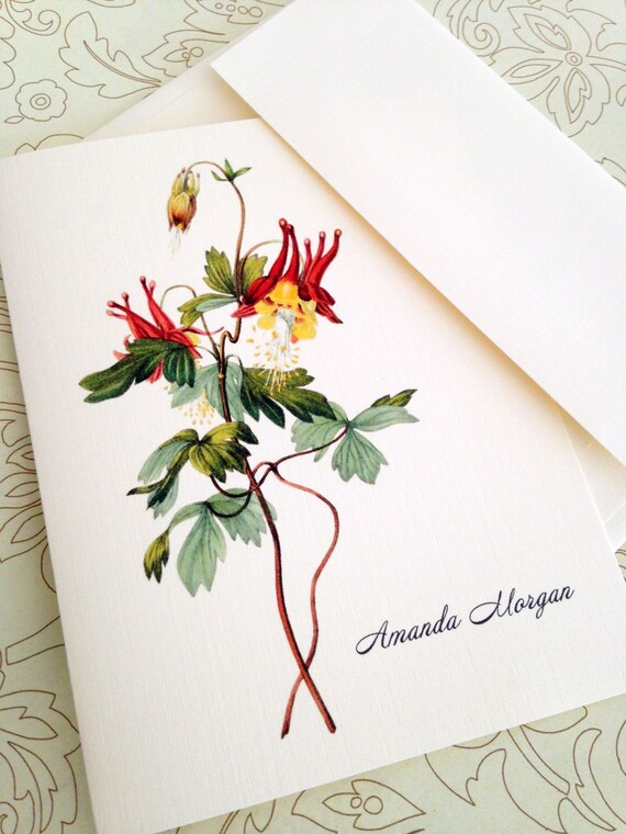 Greeting Cards Note Cards Stationery Card Set Personalized Etsy