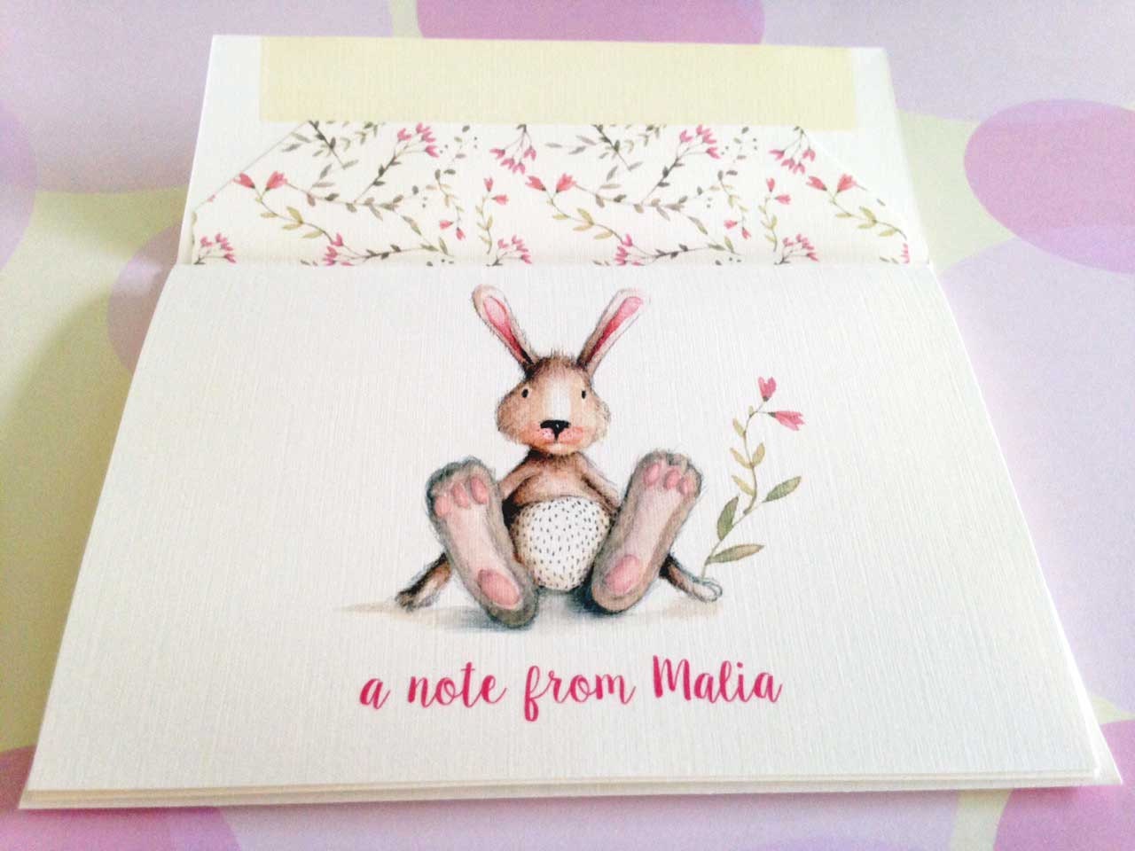 Personalized Stationery Set, Custom Note Cards, Folded Note Cards, Set ...