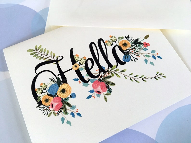 Greeting Cards, Note Cards, Stationery, Birthday Gift, Hello Card - Etsy