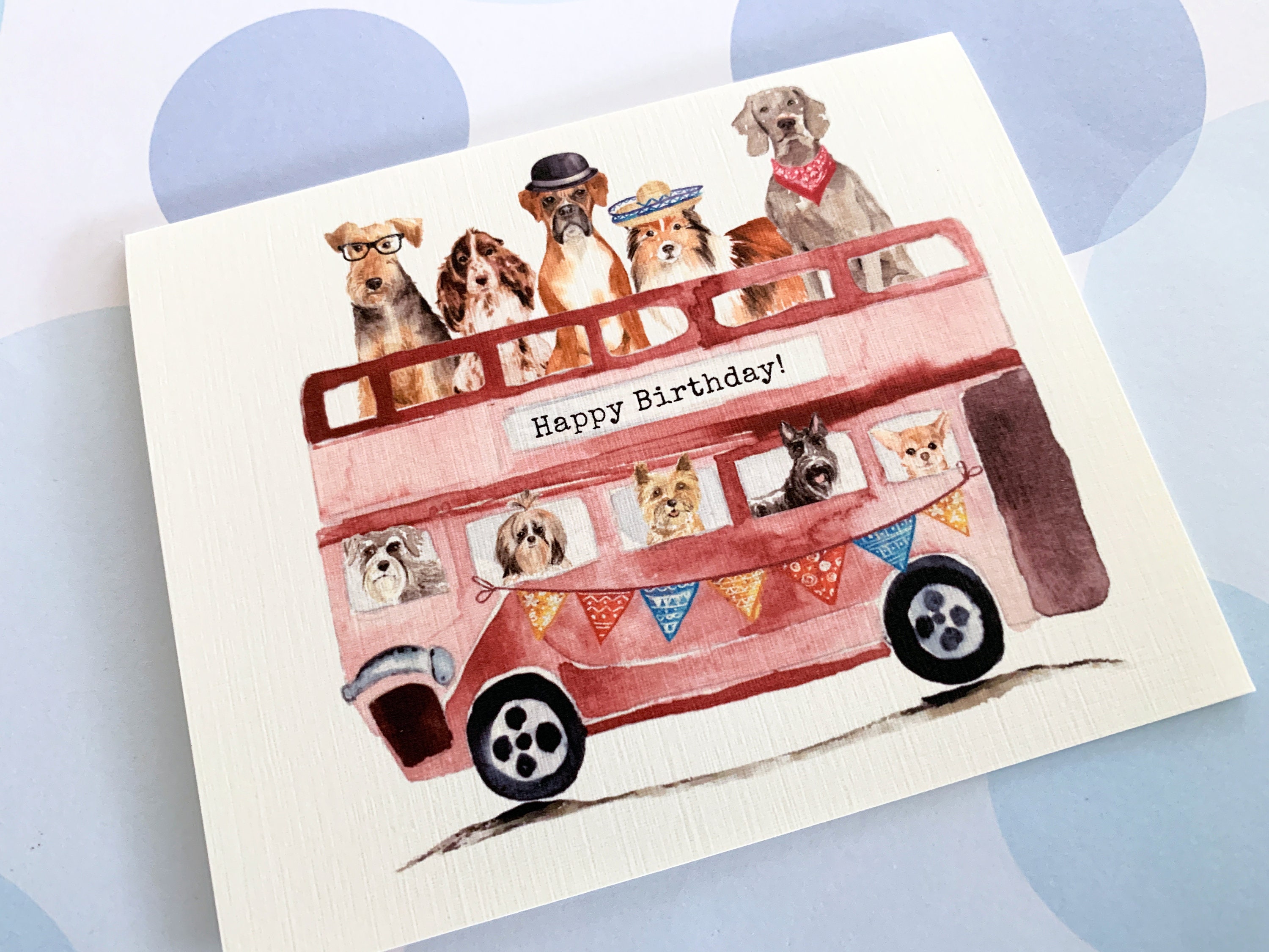 Birthday Card, Dog Birthday, Funny Birthday, Animal Birthday Card - Etsy