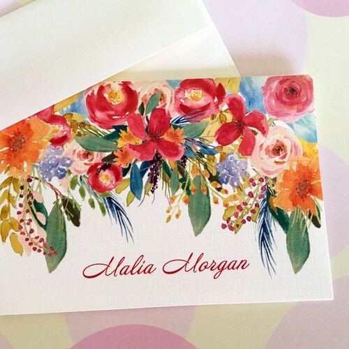 Greeting Cards Note Cards Stationery Card Set Personalized Etsy