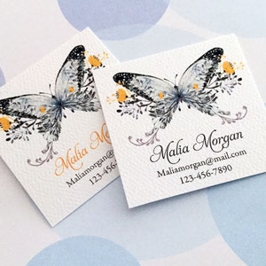 Personalized Business Cards, Custom Business Cards, Butterfly Cards image 3