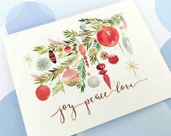 Christmas Card, Holiday Cards, Christmas Card Set