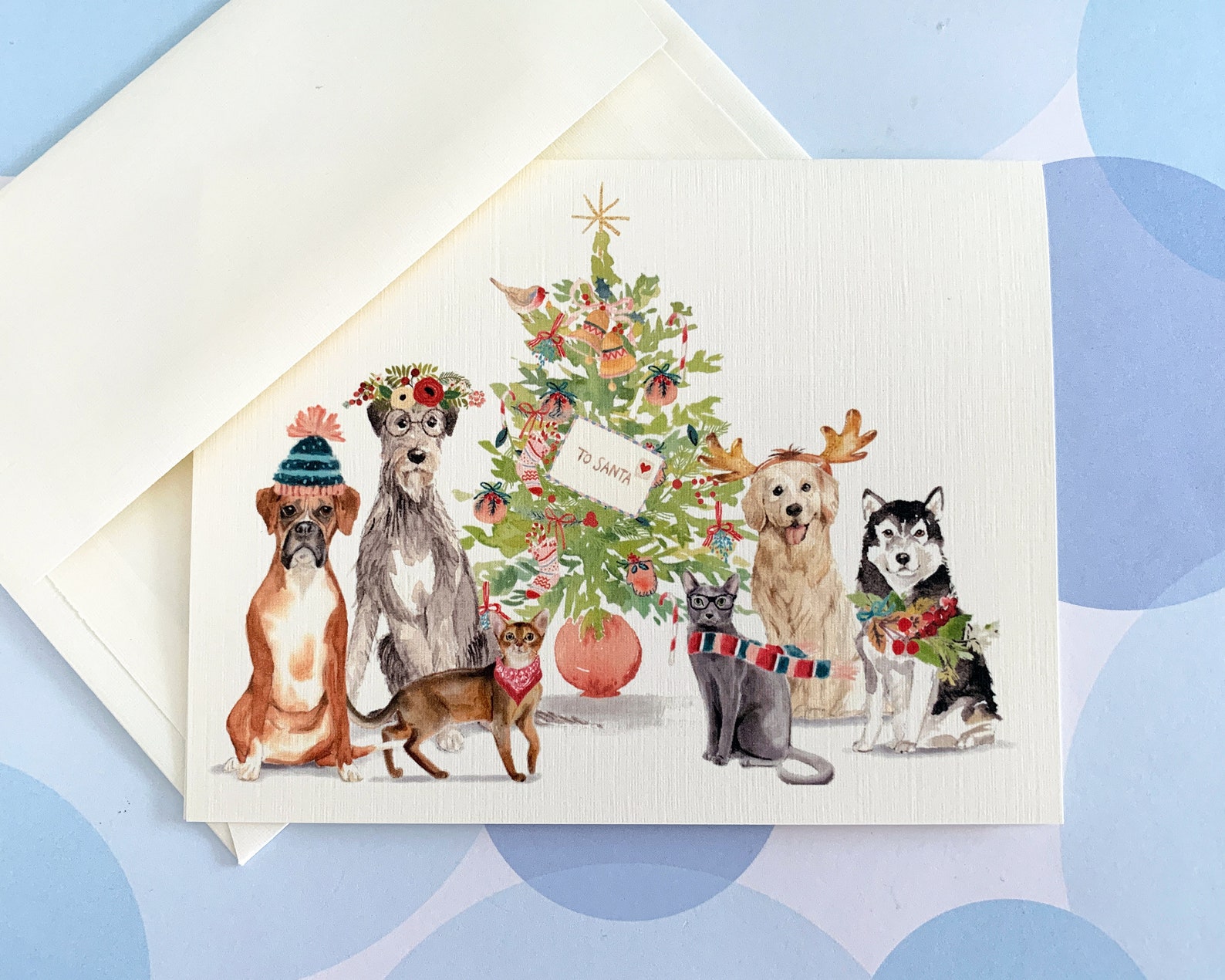 Christmas Cards, Holiday Cards, Pet Christmas Card - Etsy