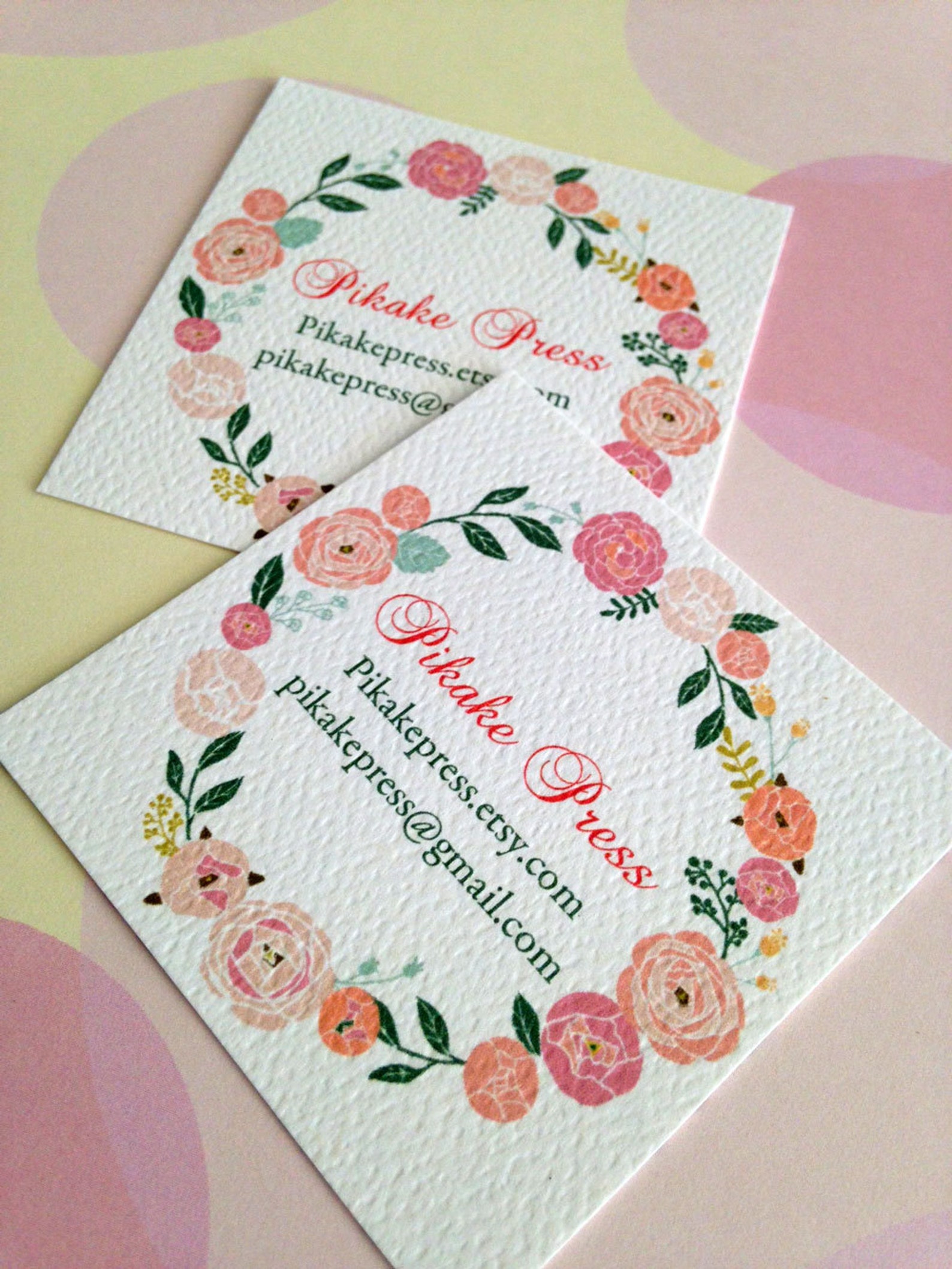 Business Cards Custom Business Cards Set of 48 Etsy