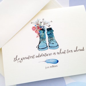 Greeting Card, Note Card, Stationery, Card Set, Graduation Card, Congratulations Card, the greatest adventure is what lies ahead