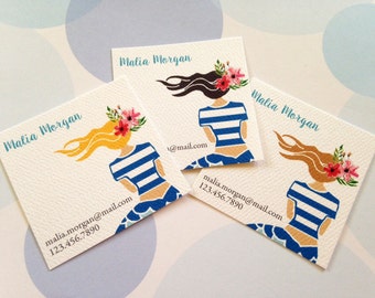 Business Cards, Stylist Cards, Custom Business Cards, Set of 48