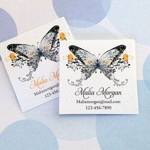 Personalized Business Cards, Custom Business Cards, Butterfly Cards image 2