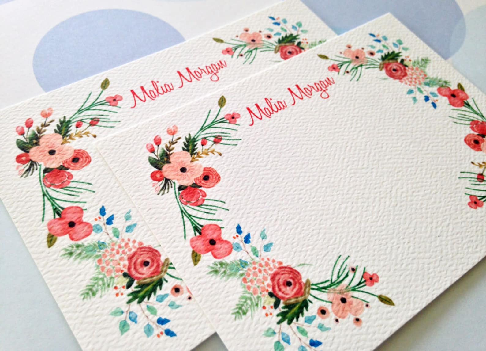 Greeting Cards Note Cards Stationery Card Set Personalized Etsy