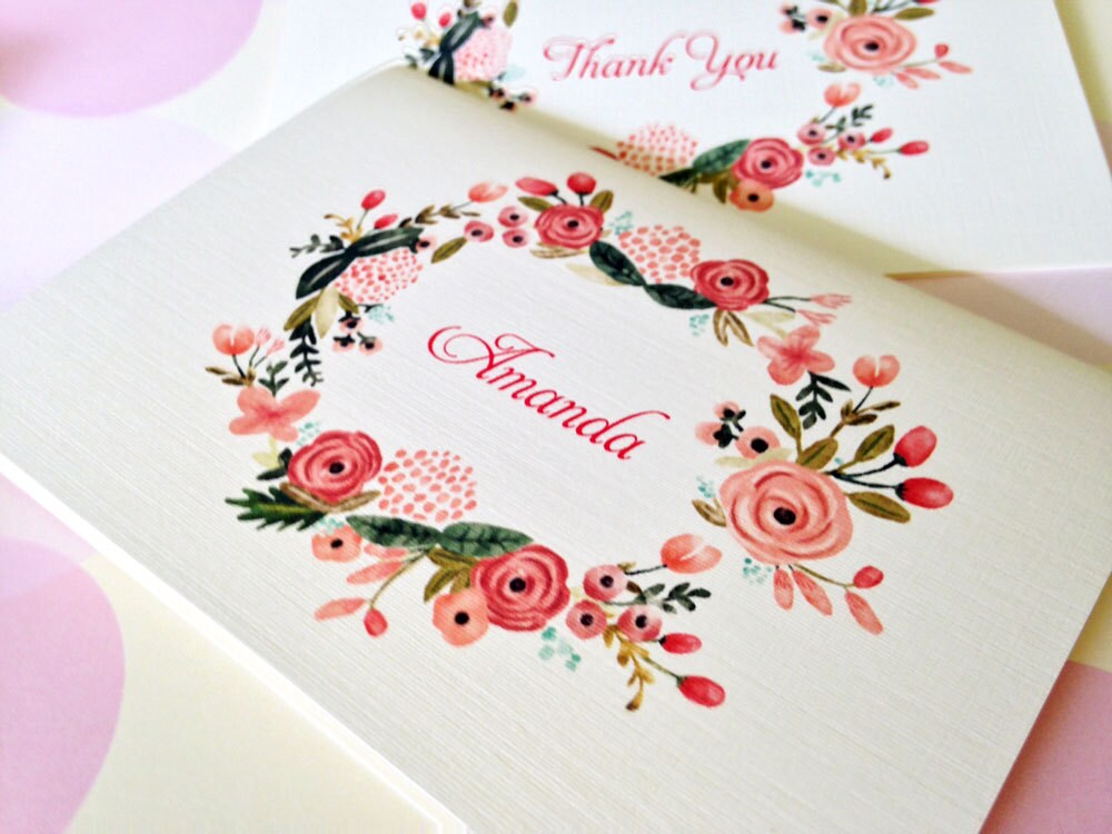 Personalized Stationery Note Cards, Set of 8 - Etsy