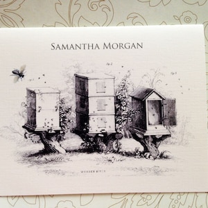 Greeting Cards, Note Cards, Stationery, Card Set, Personalized Card, Bee Hive