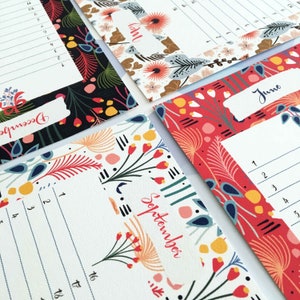 Birthday Calendar, Perpetual Calendar