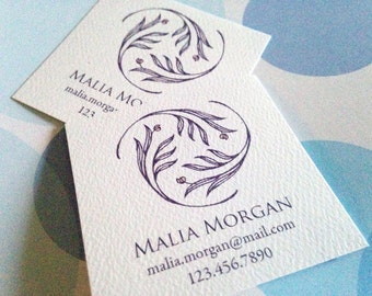 Personalized Business Cards, Custom Business Cards, Set of 48