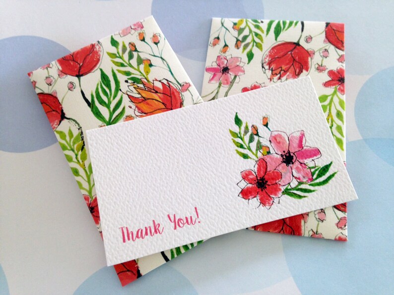 Personalized Gift Enclosure Card Mini Cards and Envelopes Etsy