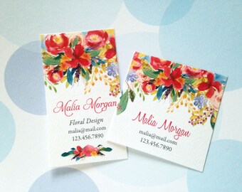 Business Cards, Custom Business Cards, Floral Business Cards