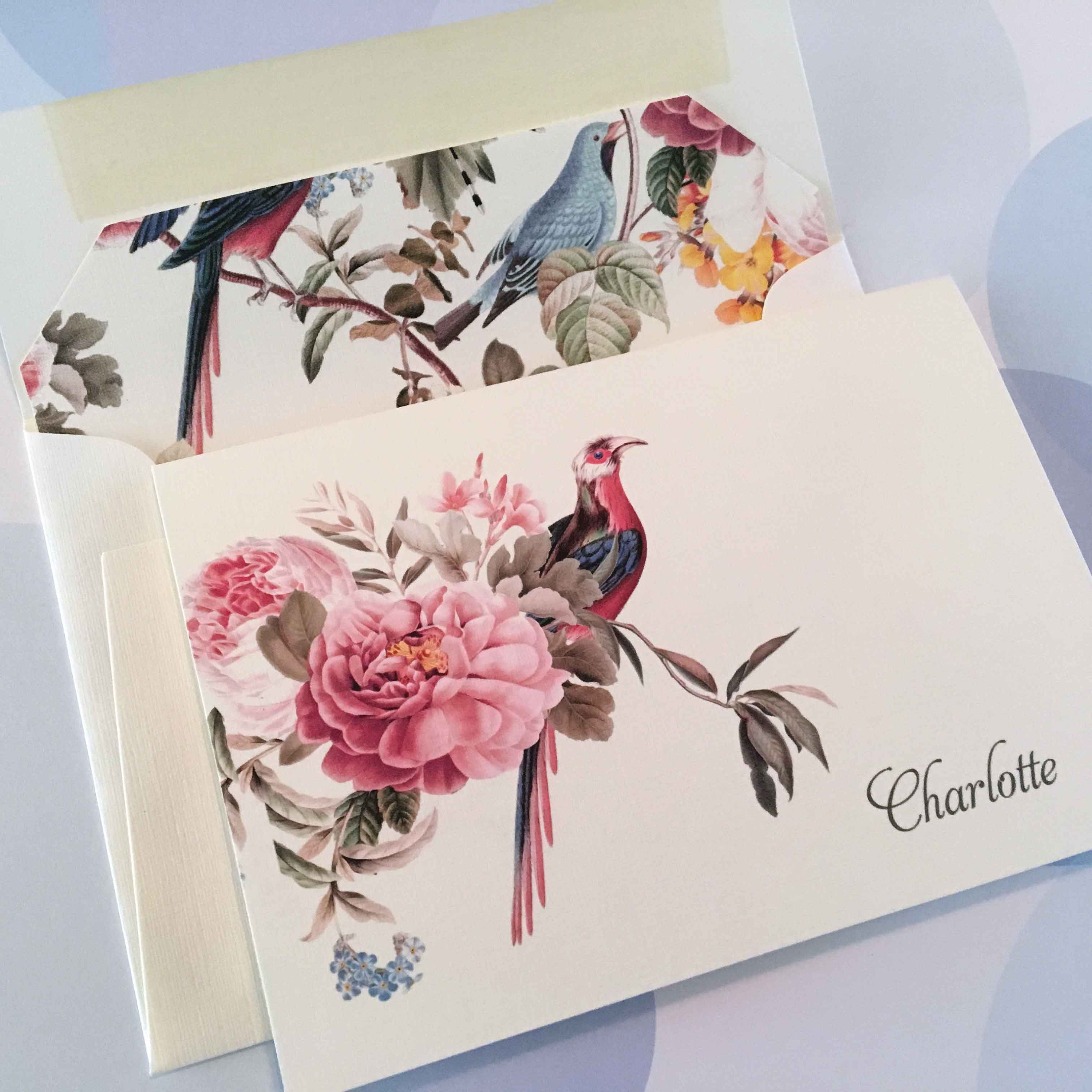 Personalized Stationery Set, Custom Note Cards, Folded Note Cards, Set ...