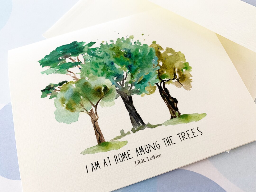 Greeting Card, Note Card, Stationery, Card Set, Nature Card, Tree Card