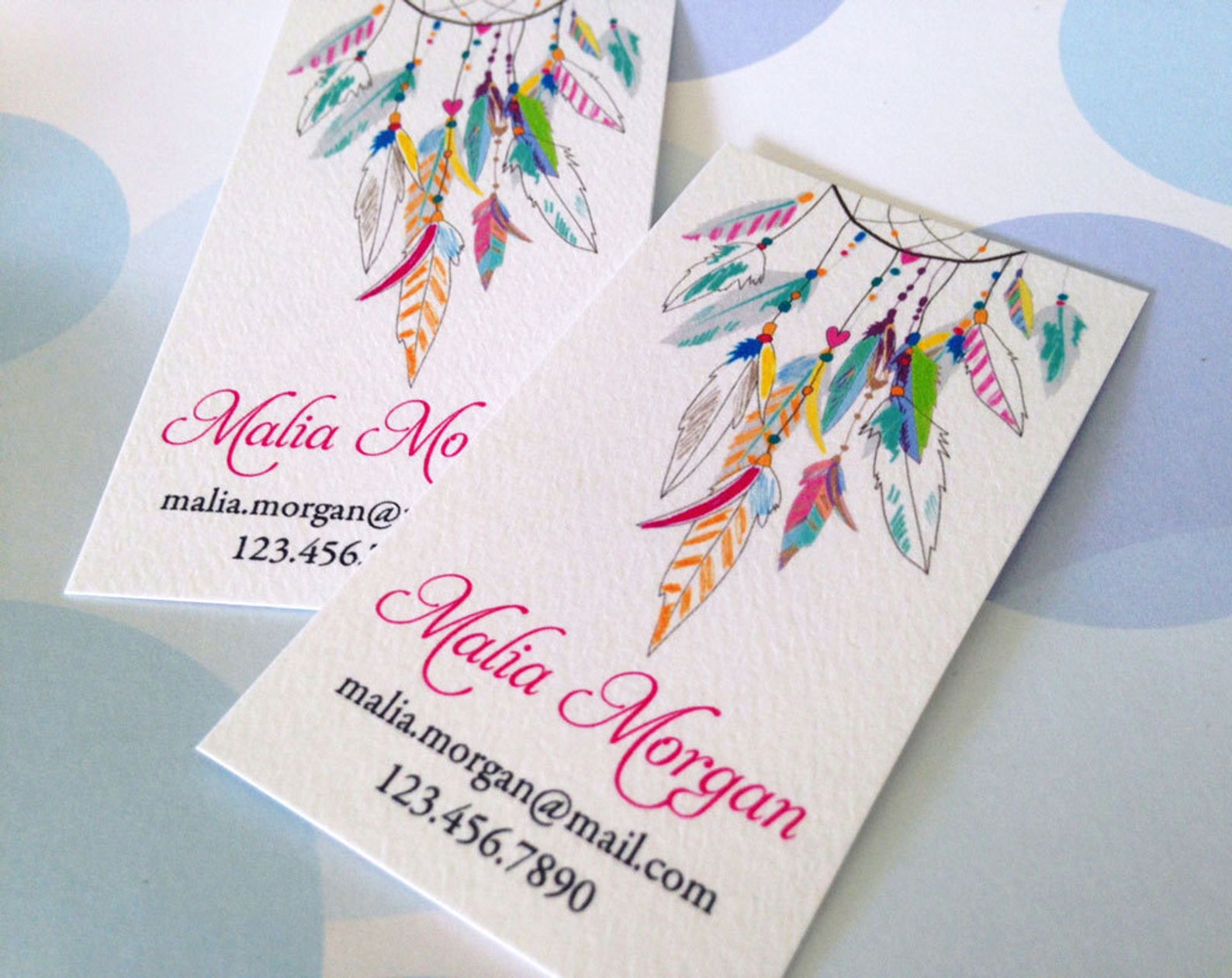 Custom Business Cards Printed Business Cards Set of 50 Etsy