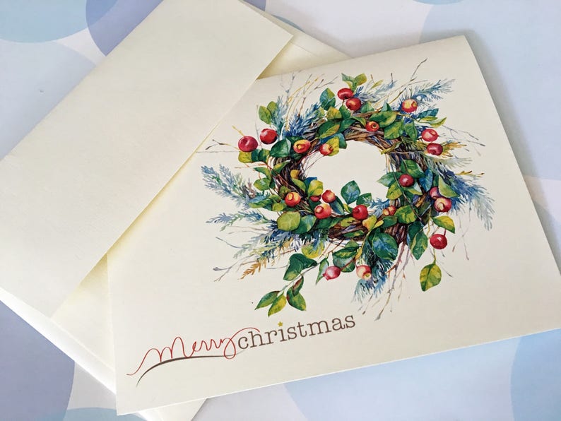 Christmas Card, Holiday Cards, Christmas Card Set image 2