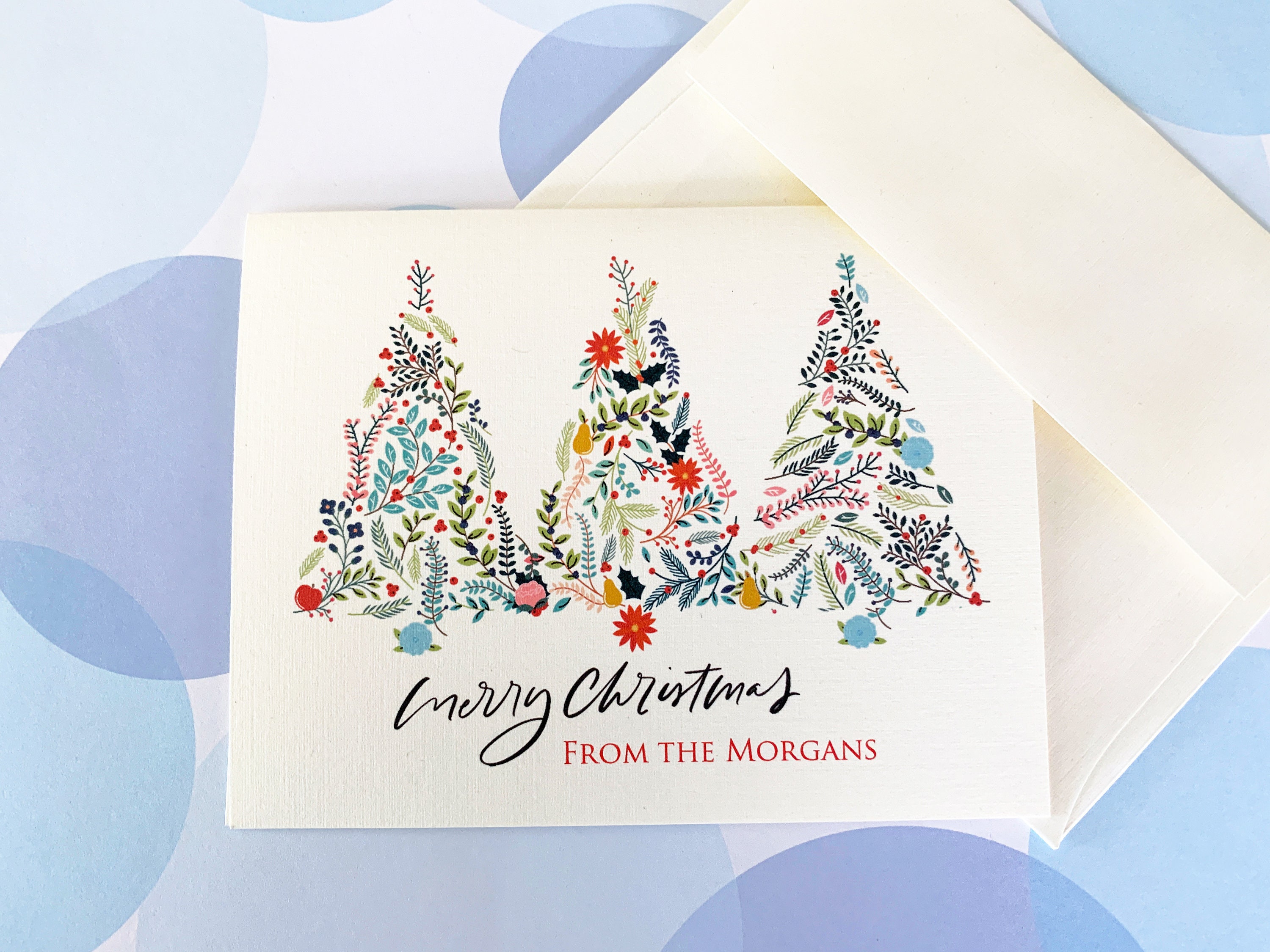 Custom Christmas & Holiday Cards, 5x7 Cardstock, Blank Envelope, Brilliant Christmas Year