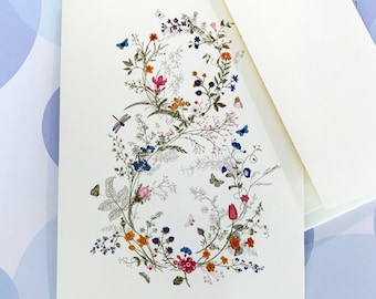 Floral Greeting Card Set, Flowers