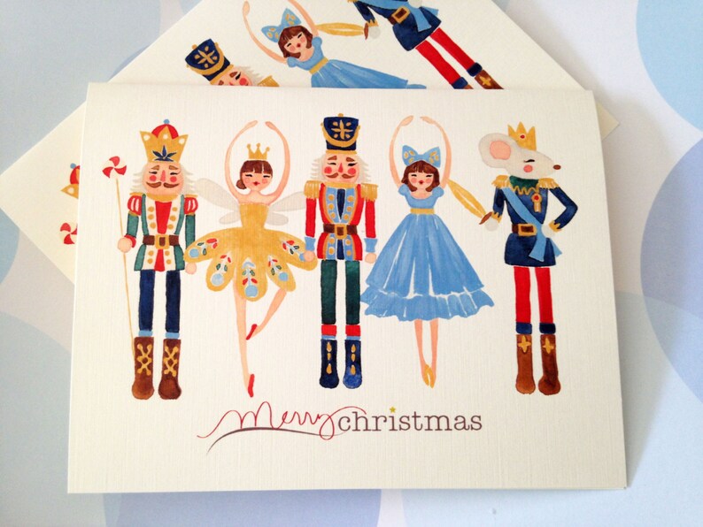 Christmas Card Holiday Cards Nutcracker Etsy