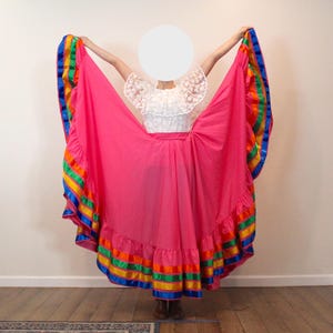 Falda de Ballet Folklorico de Doble Vuelo