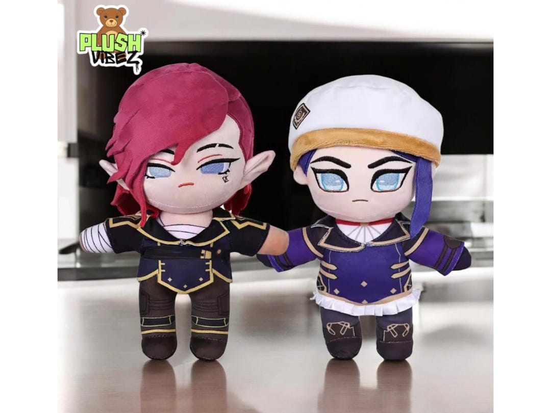 Arcane League of Legends Plushie, Vi Cosplay Plush, Caitlyn Cosplay ...