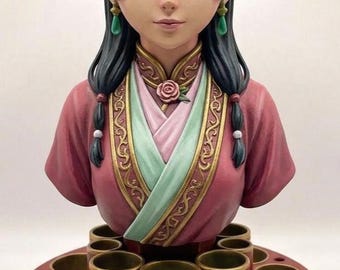 Apothecary Diaries Inspired Makeup Organizer | Fantasy Vanity Holder | Gamer Girl Desk Decor Garage Kit